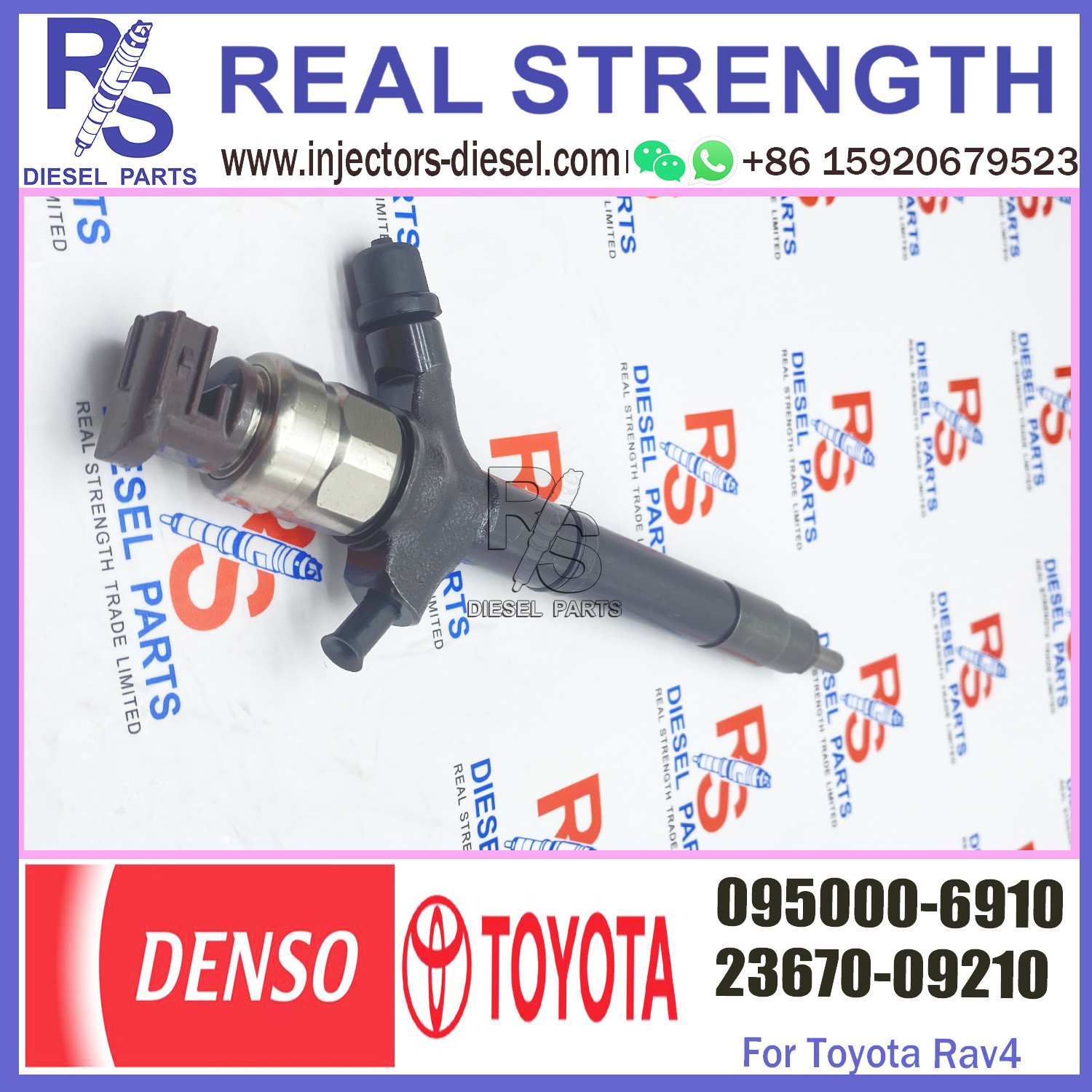 Common rail fuel injector 095000-6230 095000-7640 095000-7280 095000-6910 For TOYOTA 23670-0R170 23670-09140