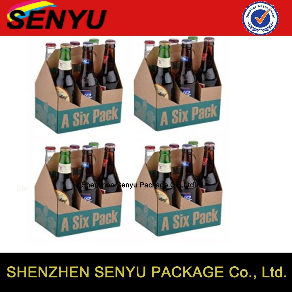 Promotion Cardboard Cardboard Wine Box For Bottles Six Number Recyclable Material
