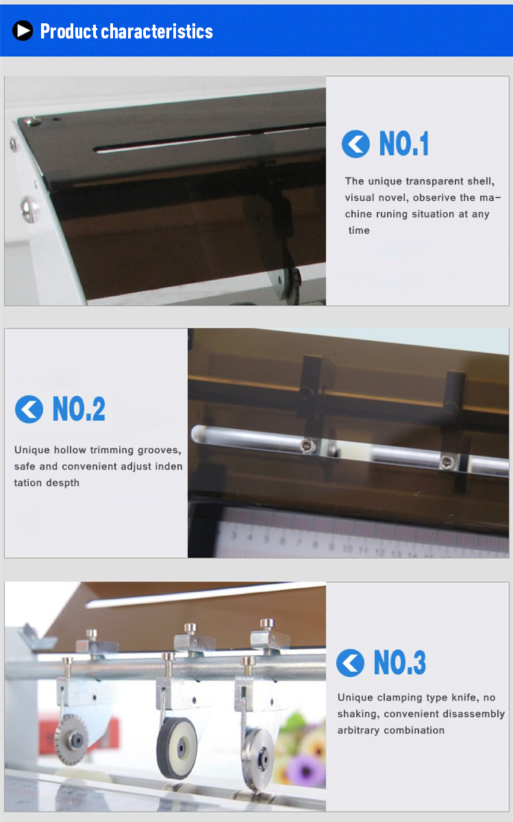 460mm Max. Workable Width Electric Paper Creaser Machine for Precise Cutting and Creasing