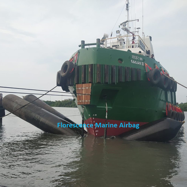 Shipyard Marine Floating Docking Rubber Balloon Ship Launching Airbags