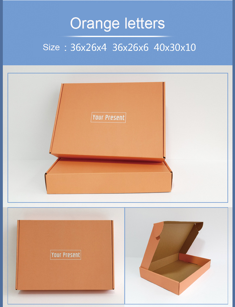 Custom Logo Blue Corrugated Cardboard Mailers Box CMYK Printing