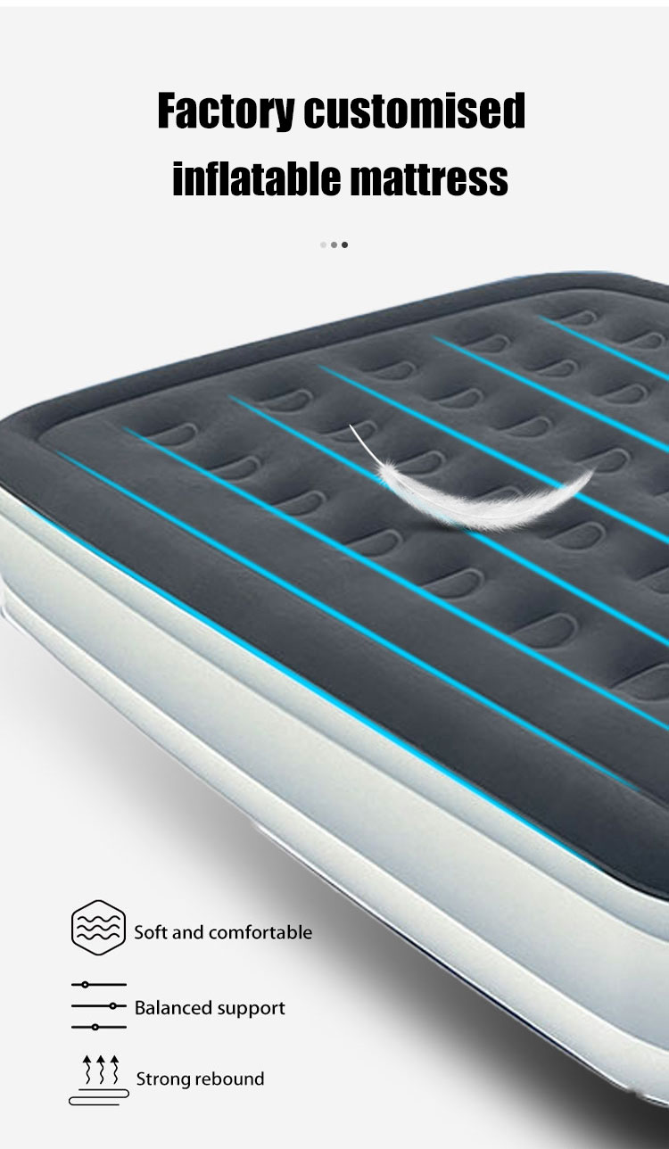 factory wholesale price soft foldable customized logo size air bed mattress