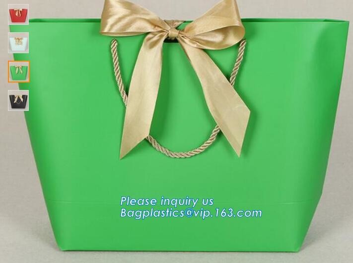 Luxury paper bags with handles Different Sizes,250gsm art paper shopping carrier bag custom printing with handle rope