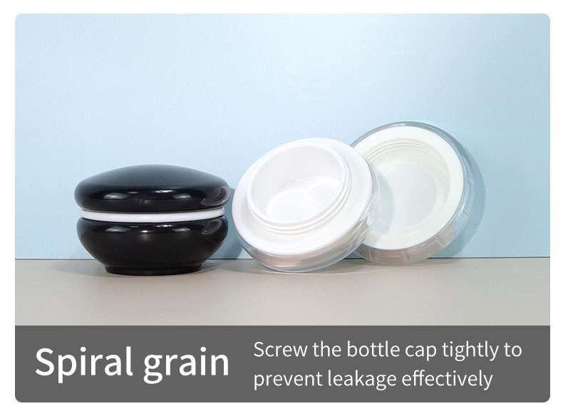 Eye Cream 10g/25g Volume Luxury Black White Face Cream Bottle Container 20g 15ml Perfume Bottles Cosmetic Jars