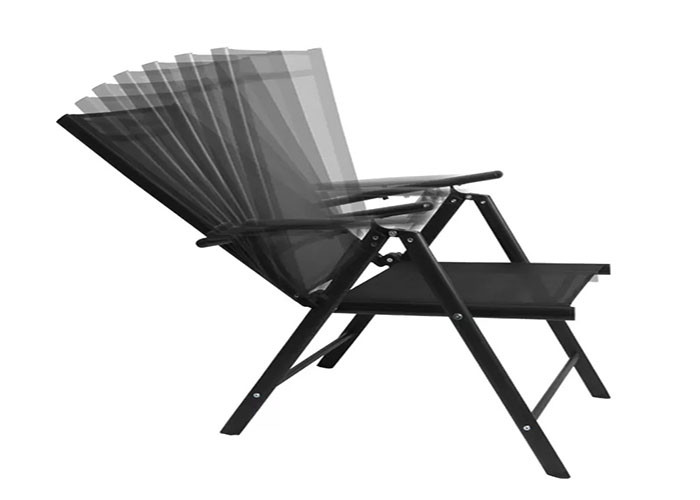 2x1 Textilene Fabric Outdoor Foldable Chair Garden Furniture