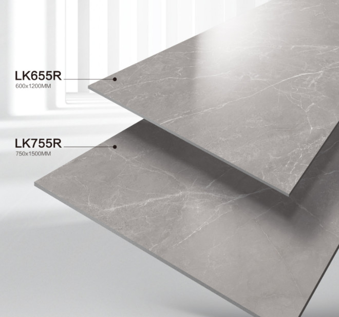 Soft Glazed 1200x600mm Grey Porcelain Tile And Indoor Floor Tiles For Balcony