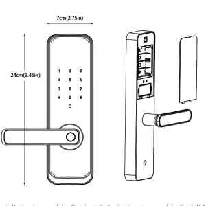  Remote Controllable Wifi Deadbolt Lock Stainless Steel Bluetooth Enhanced Security Manufactures