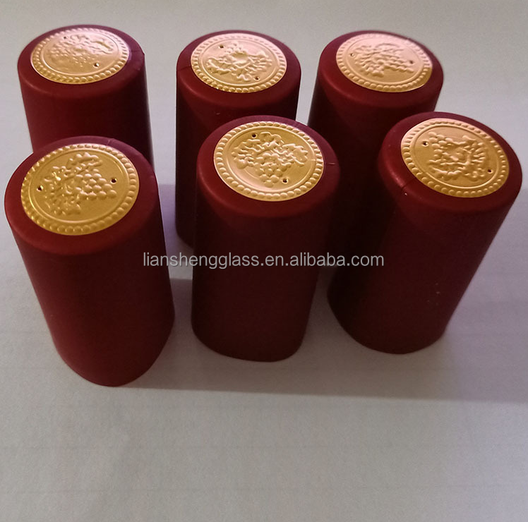 Customized Wine Glass Bottle Clear Aluminum Plastic Lid with Sealed Wine Capsule