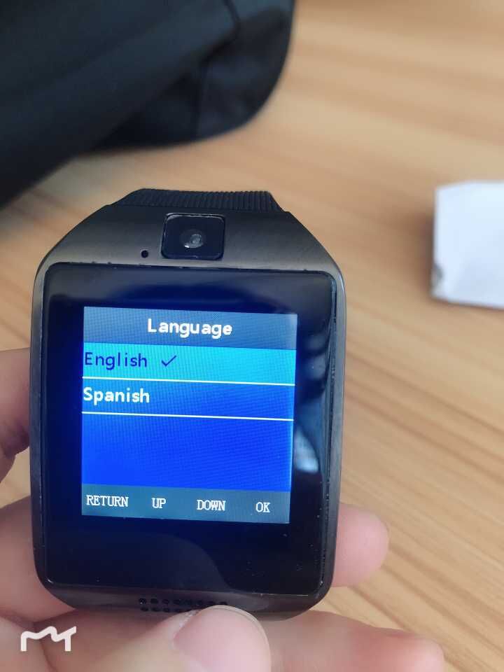 Customize language touch screen wireless call system wrist watch pager