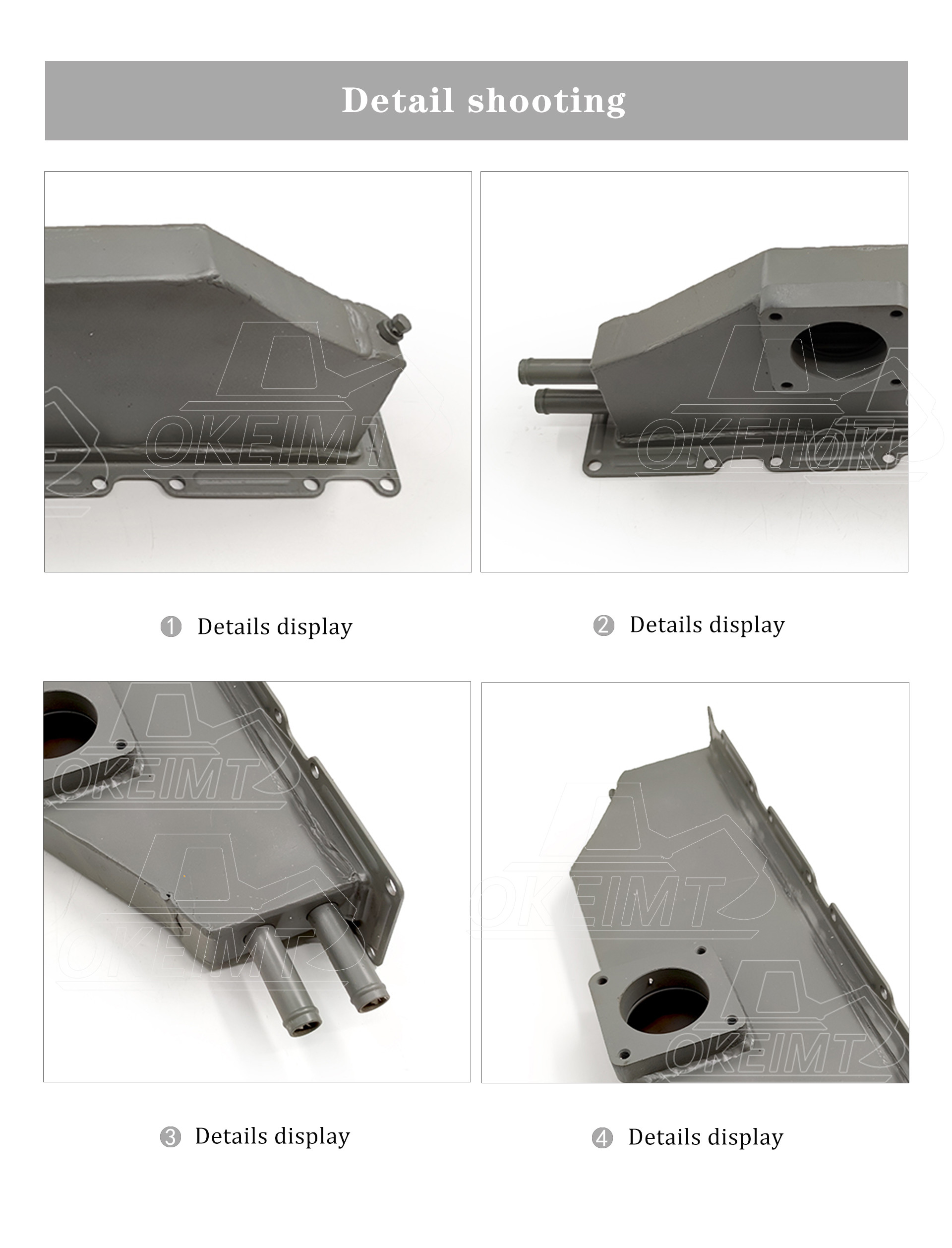 Excavator Engine Parts Excavator Spare Parts DB58 Intercooler 65.09501-7002