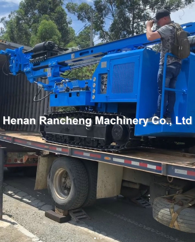 60-80m High Air Pressure DTH Drilling Rig With A Low Energy Consumption