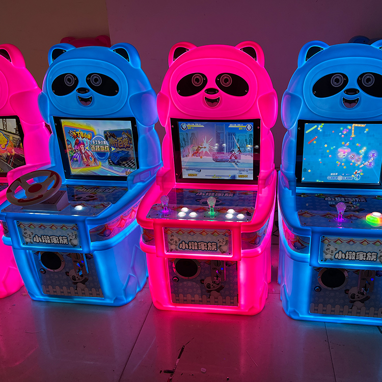 Dreamland Kids Panda Game Machine Children Amusement Games Machine Kids coin operated parkour game machine