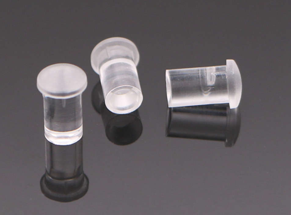 RoSH LED Plastic Dia 4mm Round Head Light Guide Tube K9 Borosilicate