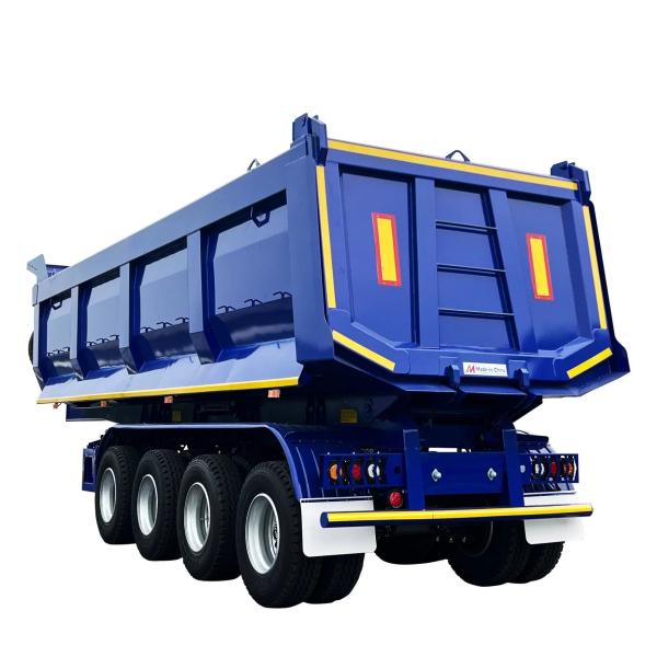 CIMC 4 axles 22/24/26/28/30 ft high strength and durable steel HYVA cylinder