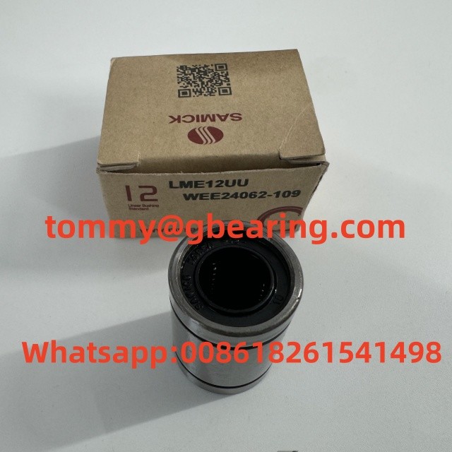 Steel Samick LME12UU WEE24062-109 Resin Cage Linear Ball Bearing LME12-A Linear Bushing