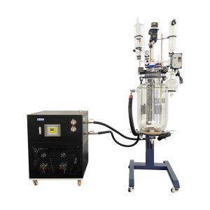 Automatic Lifting Lab Glass Reactor 10L Chemical Stirring Vacuum Manufactures