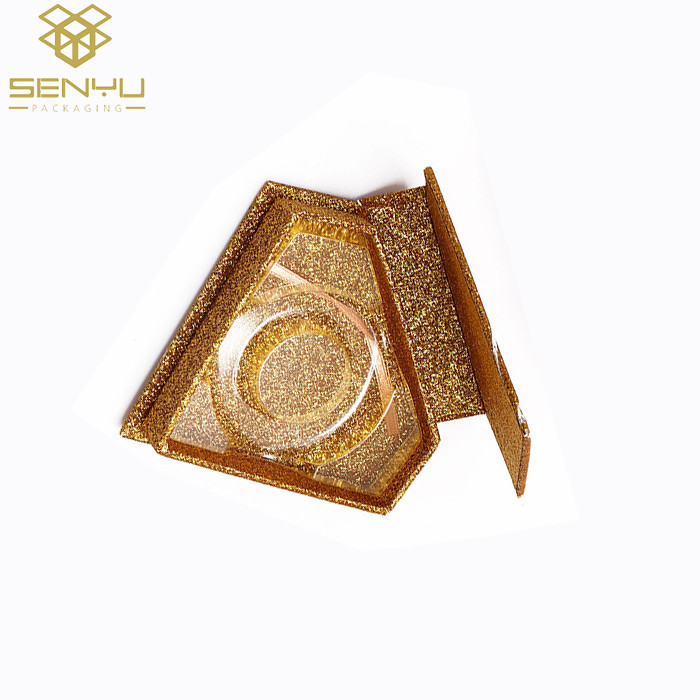 Cardboard Cosmetic Packaging Boxes / Diamond Eyelash Packaging ISO9001