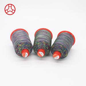 Tex 70 Multi Color Rainbow 69 Nylon 66 FDY Bonded Thread with Pattern Dyed and
