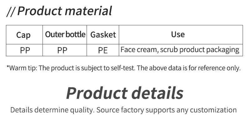 Luxury 200g Cream Packaging Jar with Screw Cap Large Capacity Body Scrub Cosmetic Plastic Bottle for Recycling