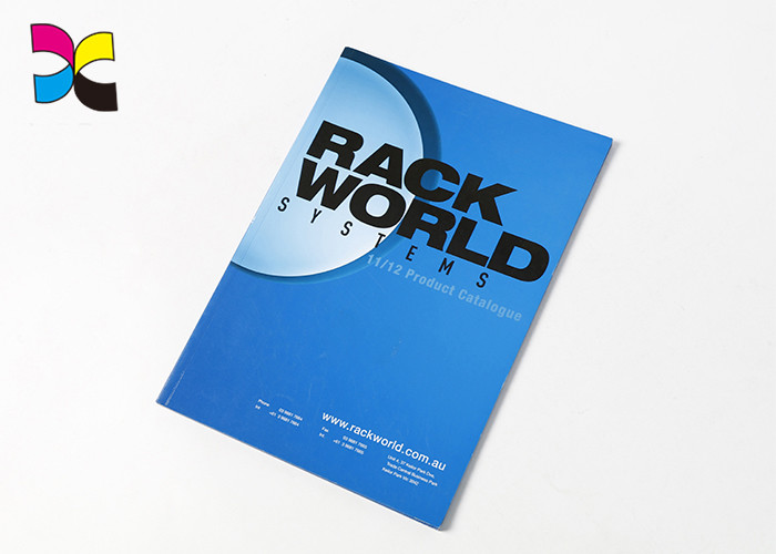 250m Gloss Art Paper Cover Commercial Magazine Printing With Sadle Stitching Binding