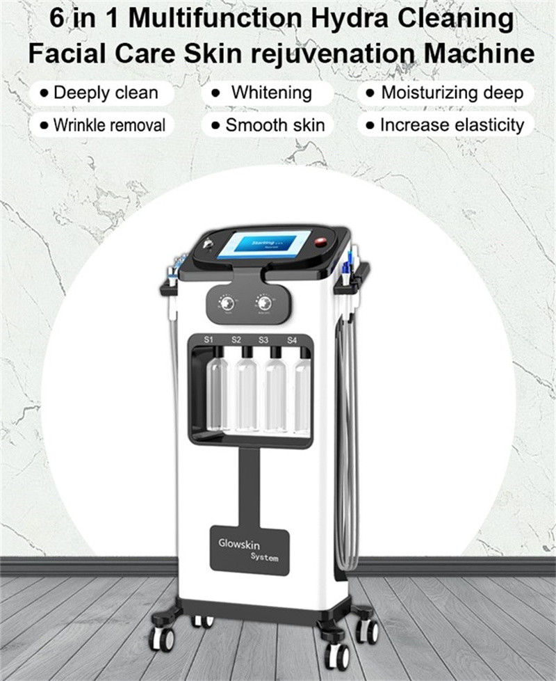 Multifunctional 6 In 1 Hydrafacial Machine Cleansing Facial Care Skin Rejuvenation