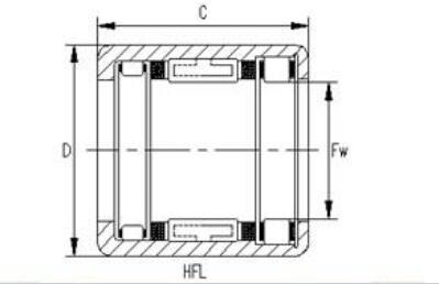 HFL3030 30*37*30mm Drawn Cup Needle Bearing One Way Clutch