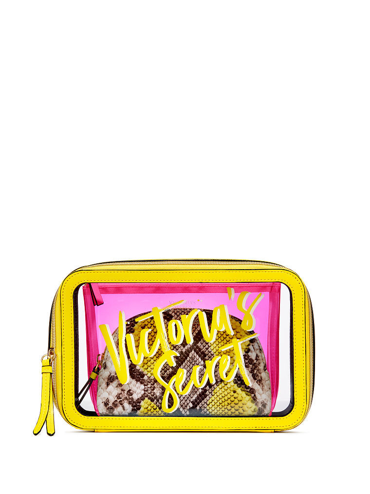 Travel Cosmetic Bag PVC clear Toiletry Bag Set TSA Approved Travel Business Trip Cosmetic Pouch