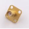 Buy cheap Panel Screw Mounting SMA Coaxial Connector SMA Jack Connector With 4 Holes from wholesalers