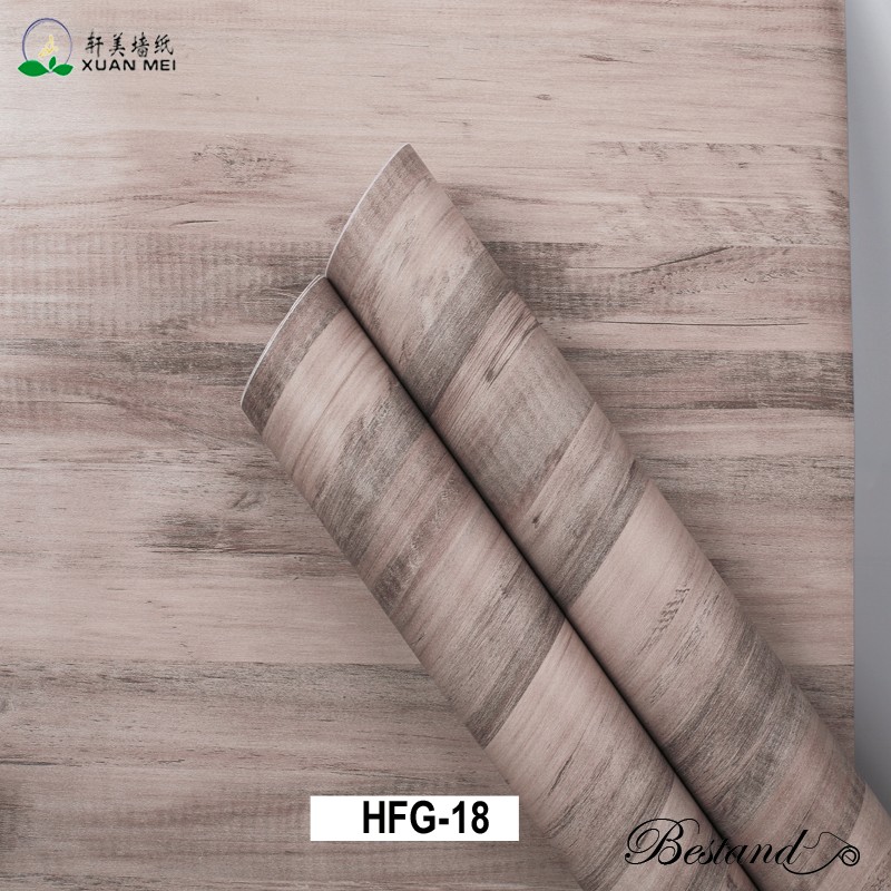 Removable Wood Wall Paper Decor with Vintage Wood Decorative Film Peel and Stick Wallpaper