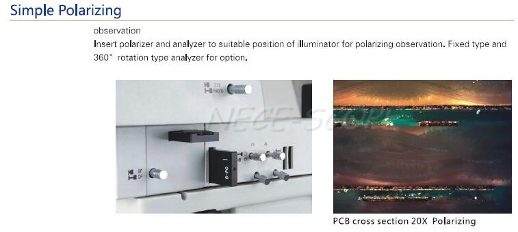 Digital Inspection Metallurgical Optical Microscope With N.A.0.5 Condenser