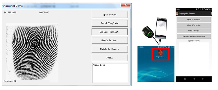 All OTG Mobile Android Optical Simple China Fingerprint scanner for attendance