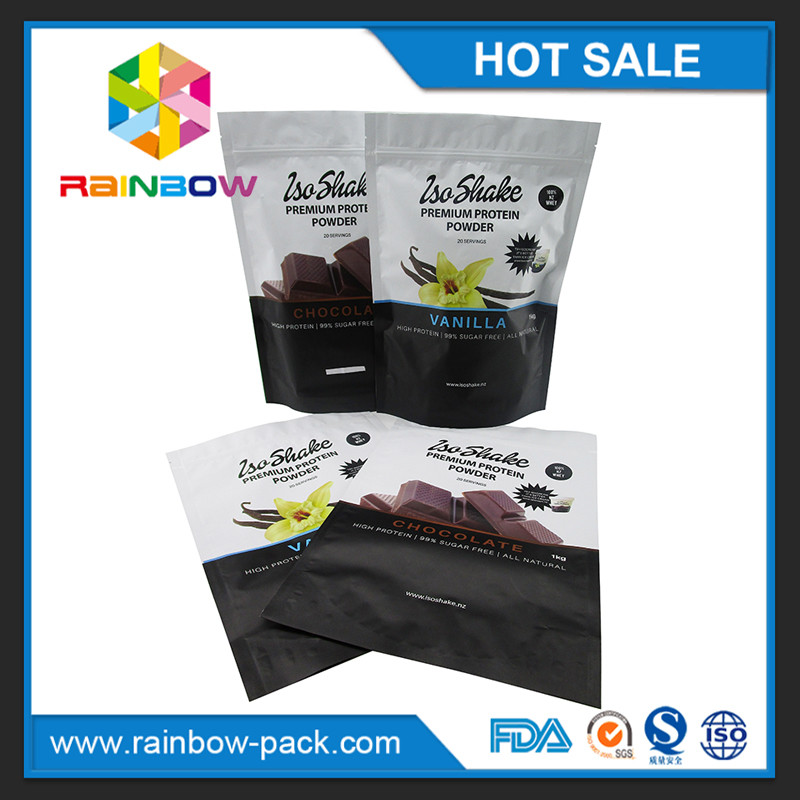 Matte Customized logo Printing Stand up k Pouch with bottom gusset