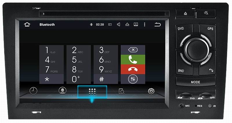 Ouchuangbo car dvd gps navigation multimedia stereo for Audi A8 1994-2003 with HD 1080P video android 7.1 system