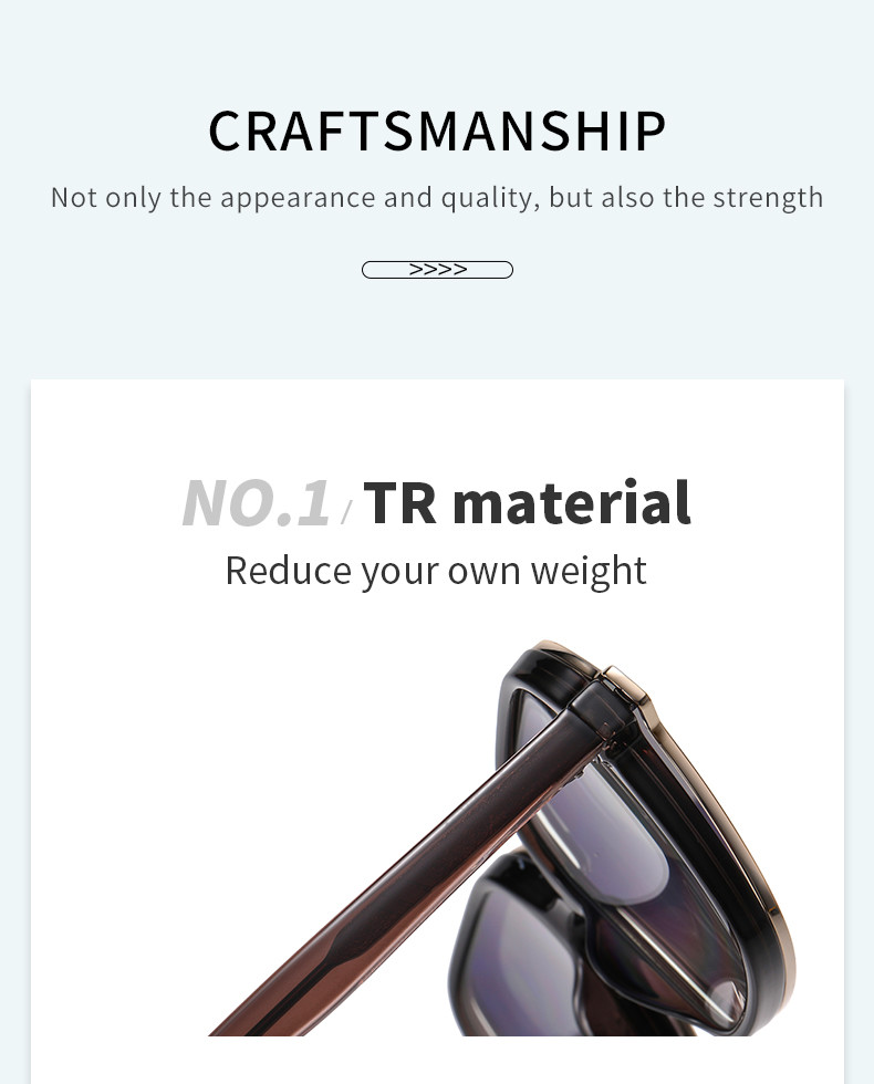 Unisex Clip On Magnetic Sunglasses For Women Polarized UV Protection Retro Square