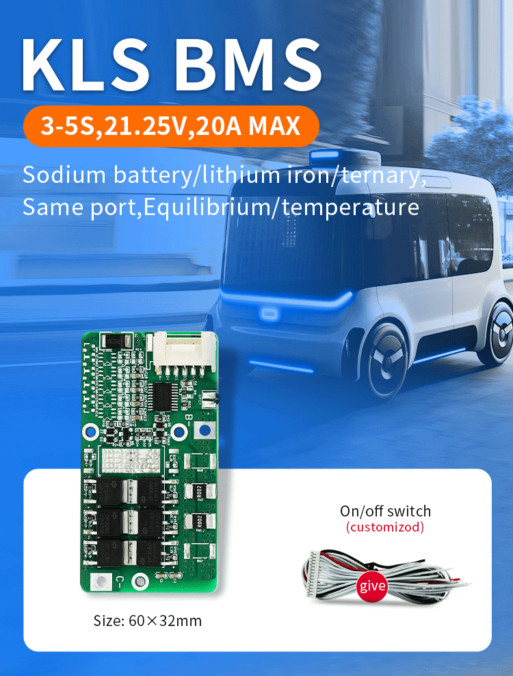 Battery Management System 5S Lifepo4 10A 15A 20A NTC BMS Battery Protection Board