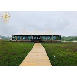 Double Layers PVDF Glamping Tent With Calcium Silicate Board Walls