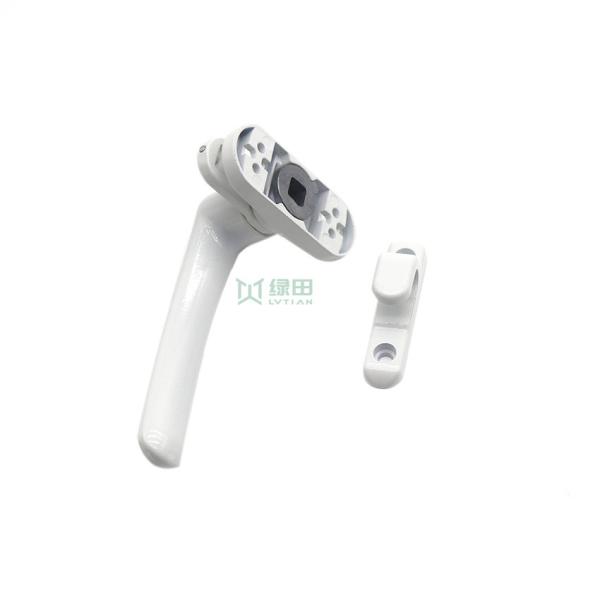 Seven Character White Flat Foot Casement Window Handle Door Window Solid