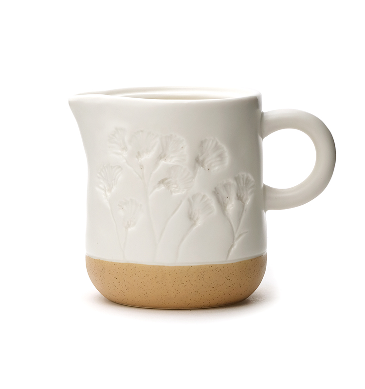 White Ceramic Creamer And Sugar Set Restaurant Brunchwith Creamer Dispenser Pitcher Sugar Bowl With Lid