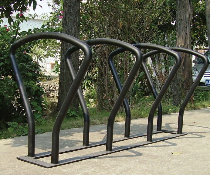 Custom Mild Steel Bike Parking Racks 2400 X 450 X 390mm Size