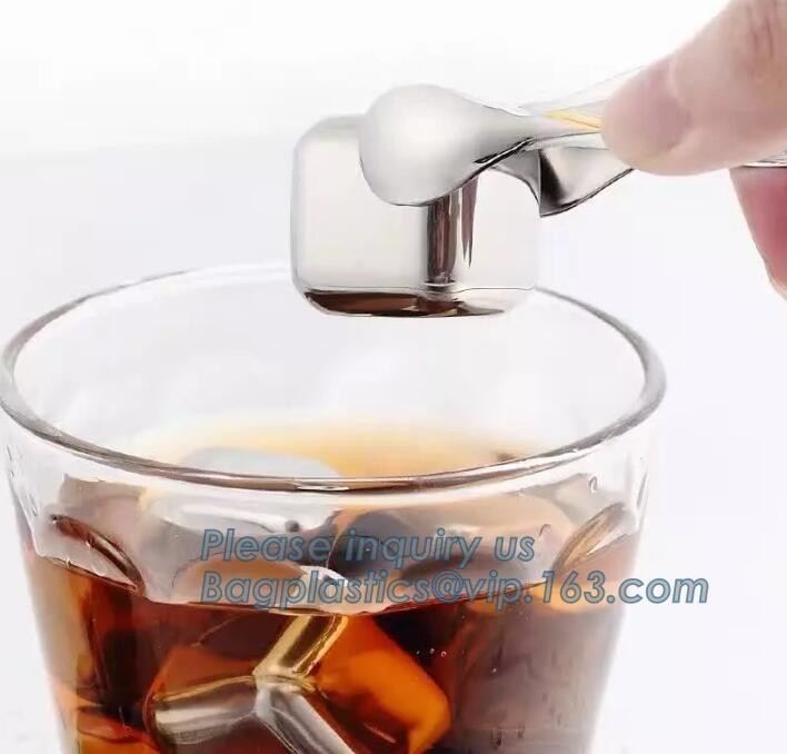 Bar accessories recyclable stainless steel whiskey ice cube stones, Stainless Steel Ice bar cooler, steel bar cold fresh