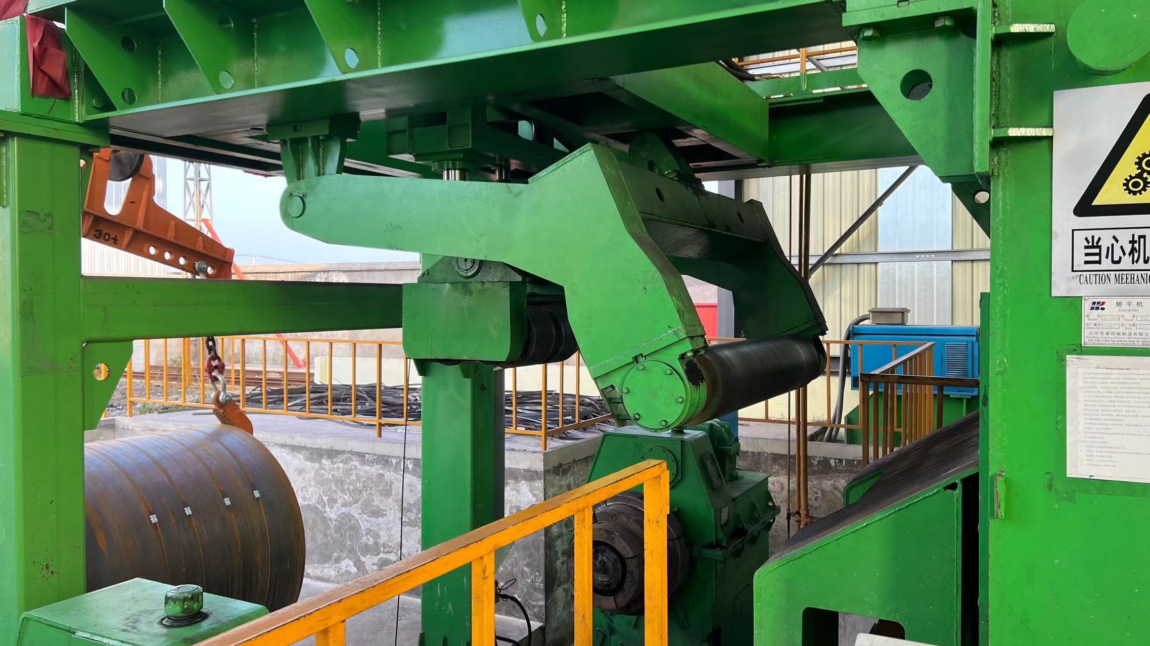 15KG Uncoiler For Steel Coil Work And Cut To Length Line Video Outgoing Inspection
