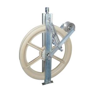 508 Mm Transmission Line Stringing Pulley Block With Grounding Rollers