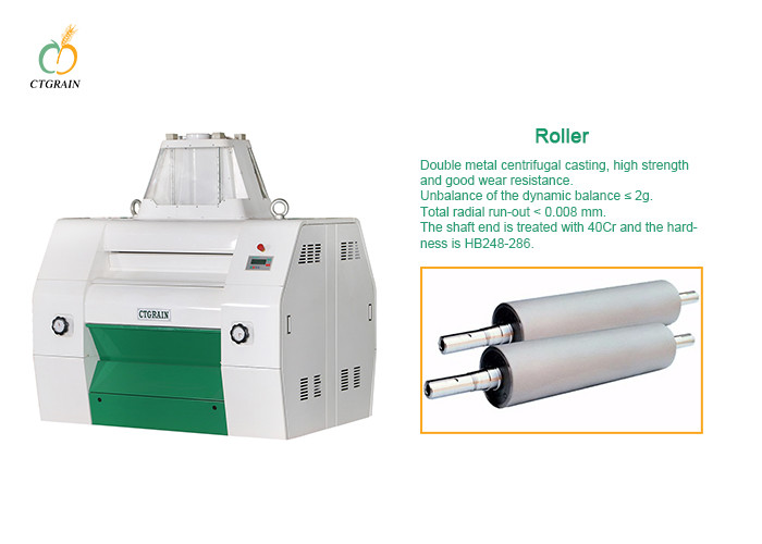 Roller Flour Mill Machine Length 60cm Grain Milling Equipment