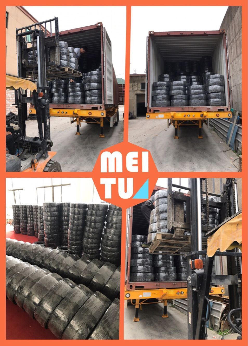 WonRay wheel loader solid tires 26.5r25 16/70-20 for construction machinery