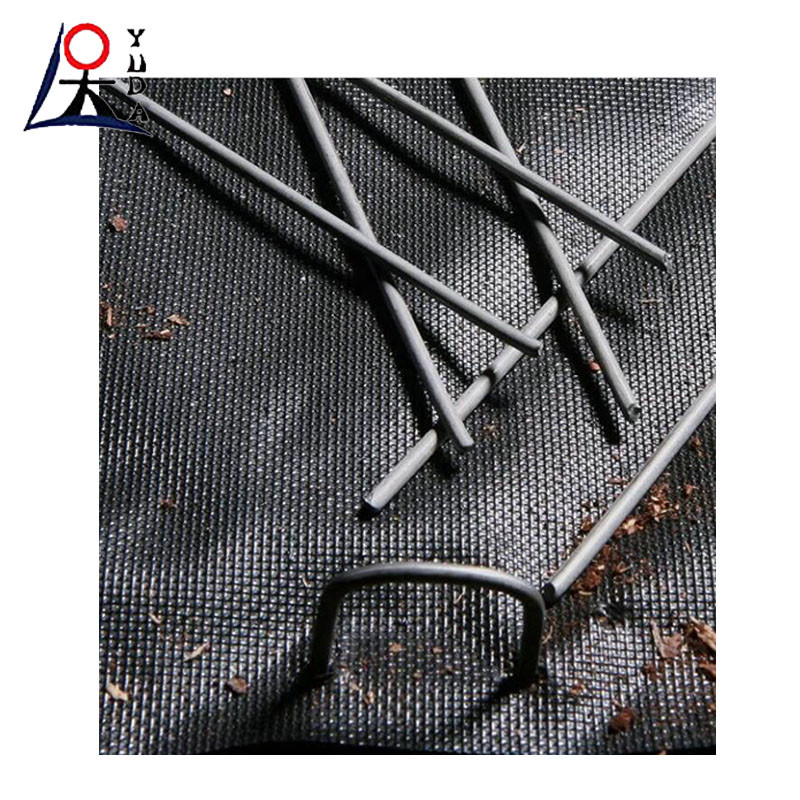Galvanized Steel Garden Ground Stakes U Shaped Nails Garden Sod Staples