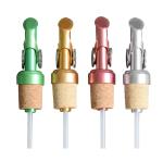 Hot Sell 12cm Weighted Oil Pourer, Self Closing Spout, 4 Colors Available Siver