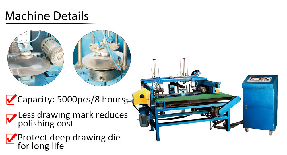 External Internal Auto Grinding Machine For Cookware Capacity for cookware