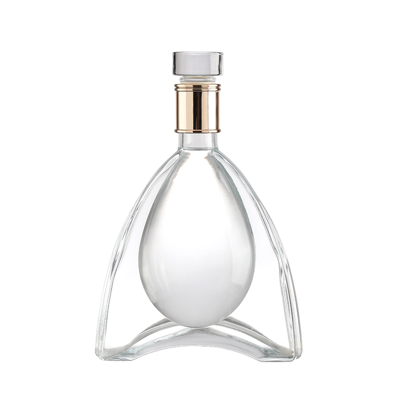 Customized Custom Make 200ml Transparent Glass Whisky Bottle for Vodka Perfume