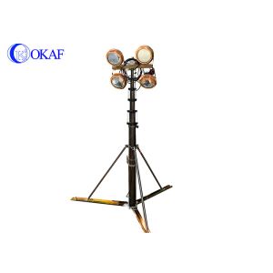 China Manual Telescoping Camera Mast , Surveillance Telescopic Antenna Tower Aluminum on sale