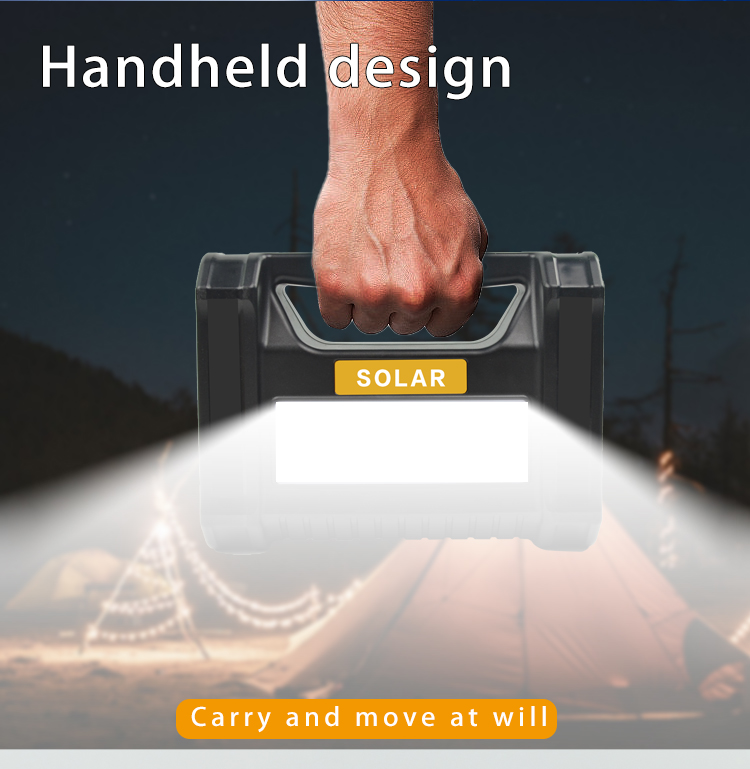 Multifunction Portable Mini Home Outdoor Led Camping Solar Searchlight Energy Lighting System Kit